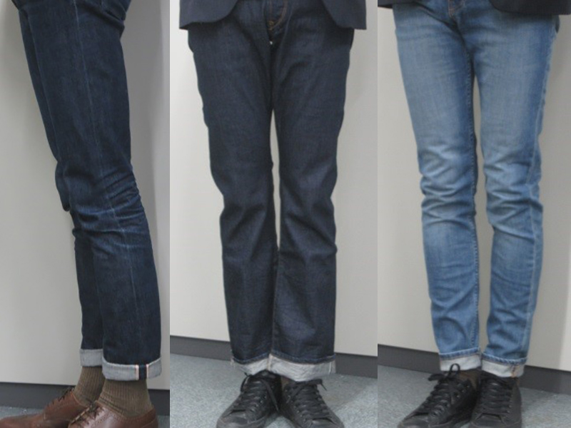 raw denim jeans before and after